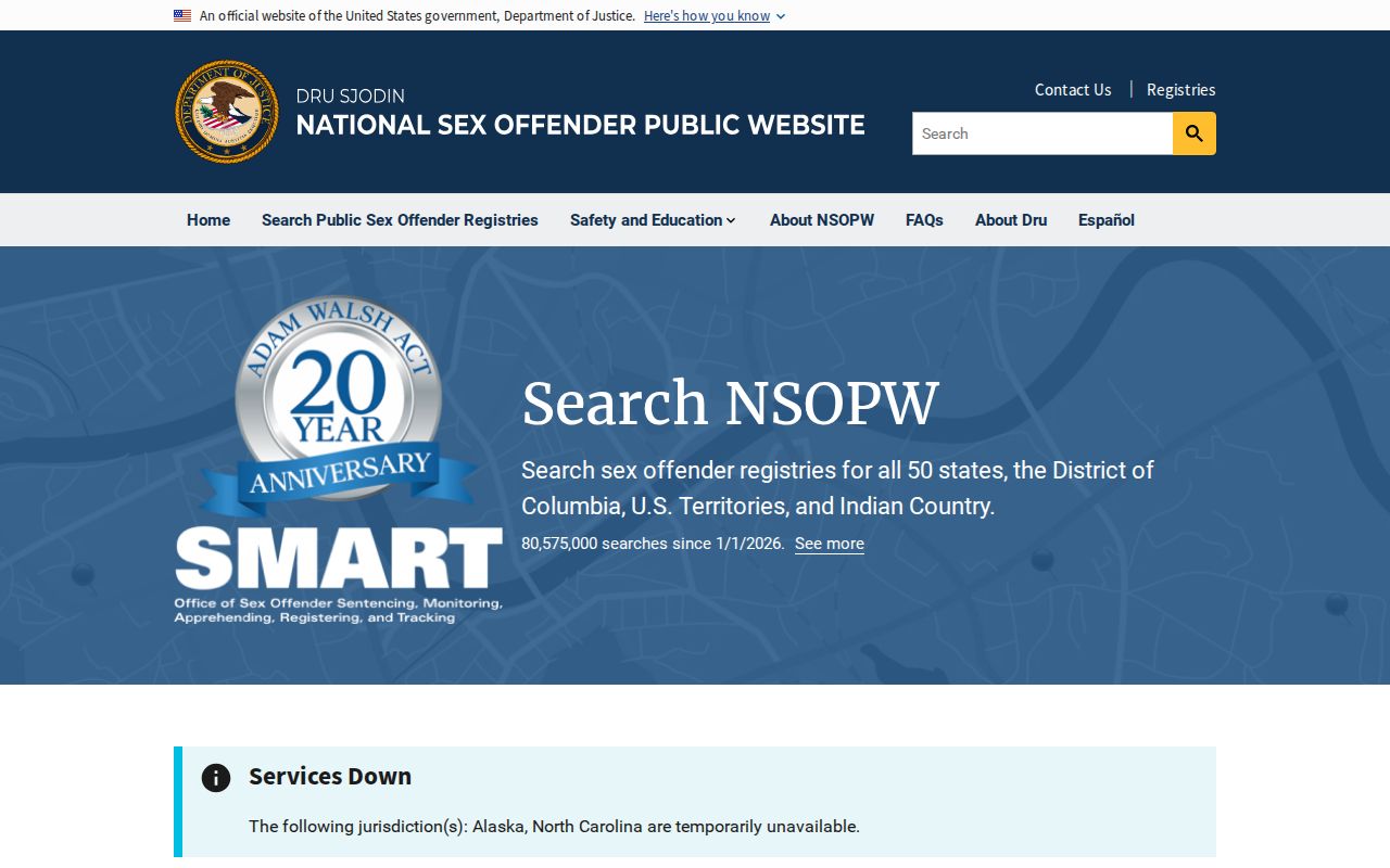 Waterbury sex offender check through the national NSOPW registry